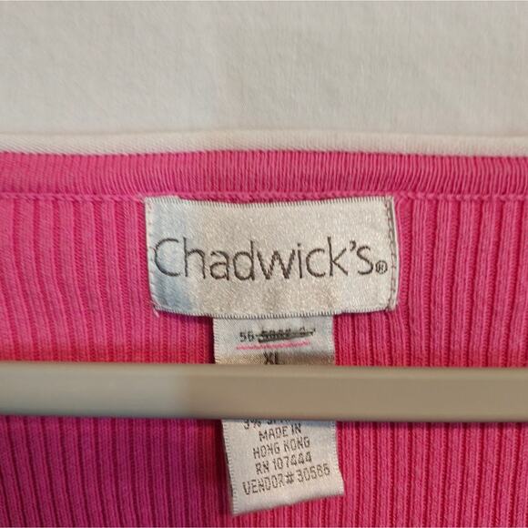 Pink Chadwicks‎ Women's Cardigan & Tank Set XL Legally Blonde Barbie 90s Preppy - Picture 6 of 7